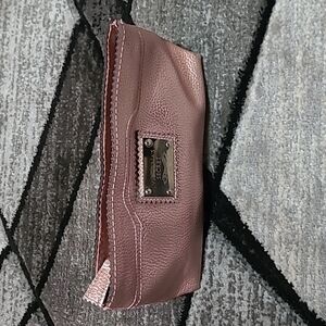 Victoria Secret Rose Gold  Triangular Edge Metal Logo Cosmetic Bags